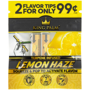 King Palm Flavor Tip Lemon Haze - 2 Tips